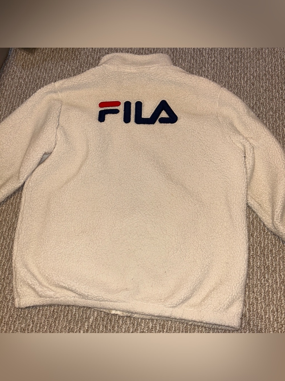 FILA size L cream/navy/red JACKET